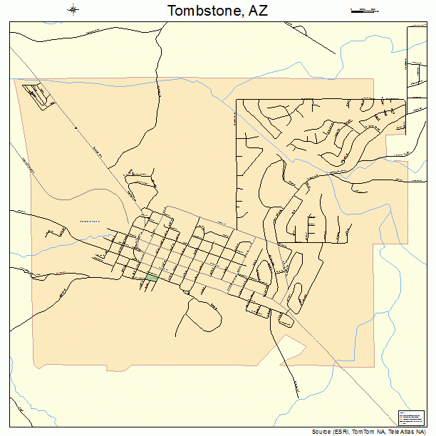 Tombstone, AZ street map