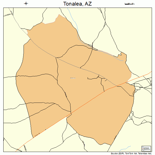 Tonalea, AZ street map