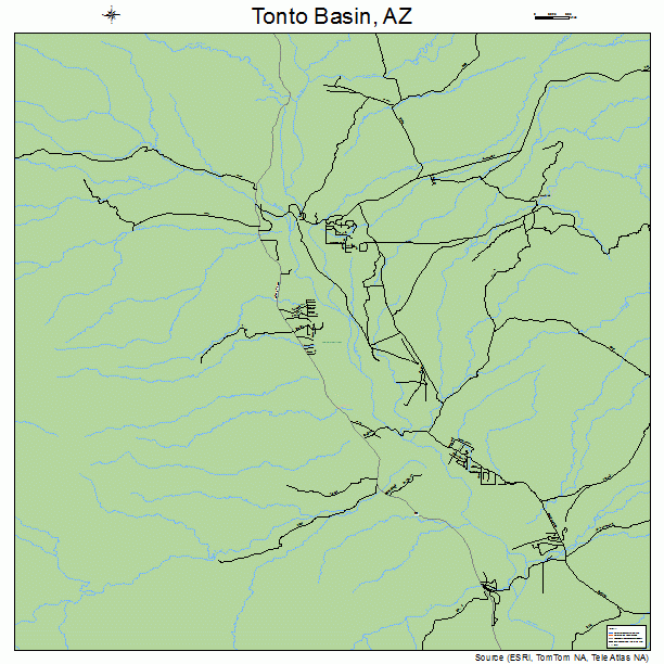 Tonto Basin, AZ street map