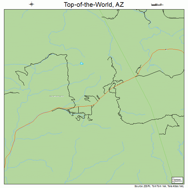 Top-of-the-World, AZ street map