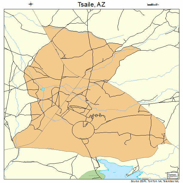 Tsaile, AZ street map