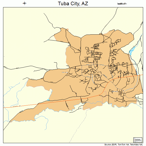 Tuba City, AZ street map