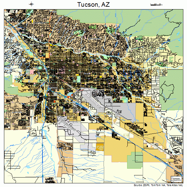 Tucson, AZ street map