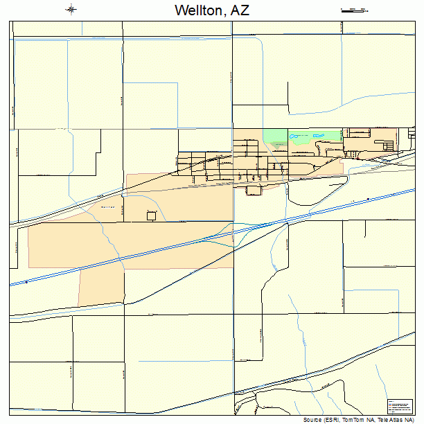 Wellton, AZ street map