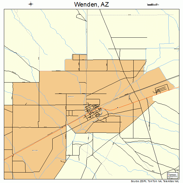 Wenden, AZ street map