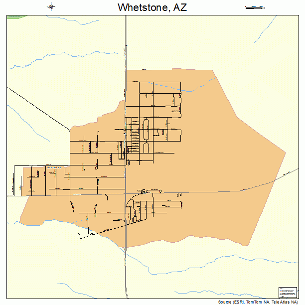 Whetstone, AZ street map