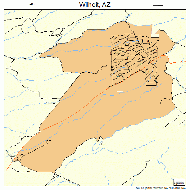 Wilhoit, AZ street map