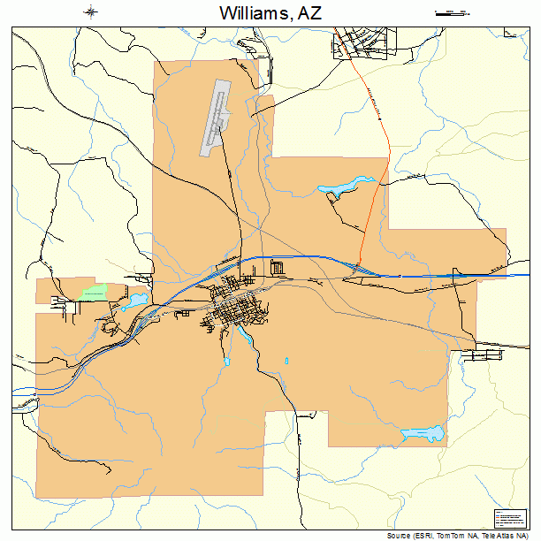 Williams, AZ street map