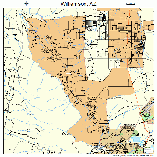 Williamson, AZ street map