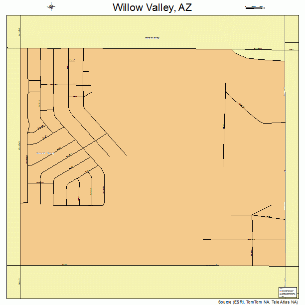 Willow Valley, AZ street map