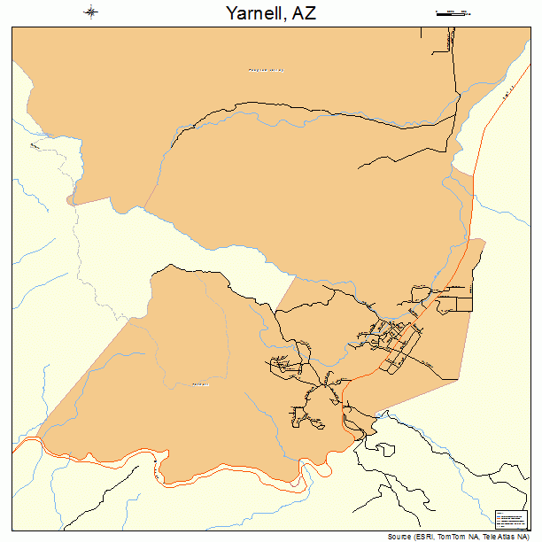 Yarnell, AZ street map