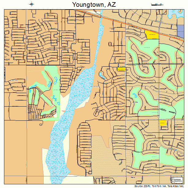 Youngtown, AZ street map