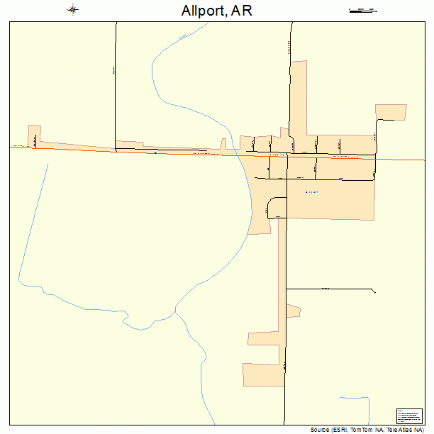 Allport, AR street map