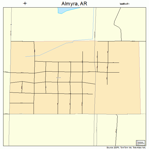 Almyra, AR street map