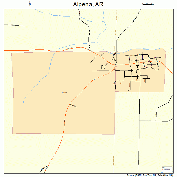 Alpena, AR street map