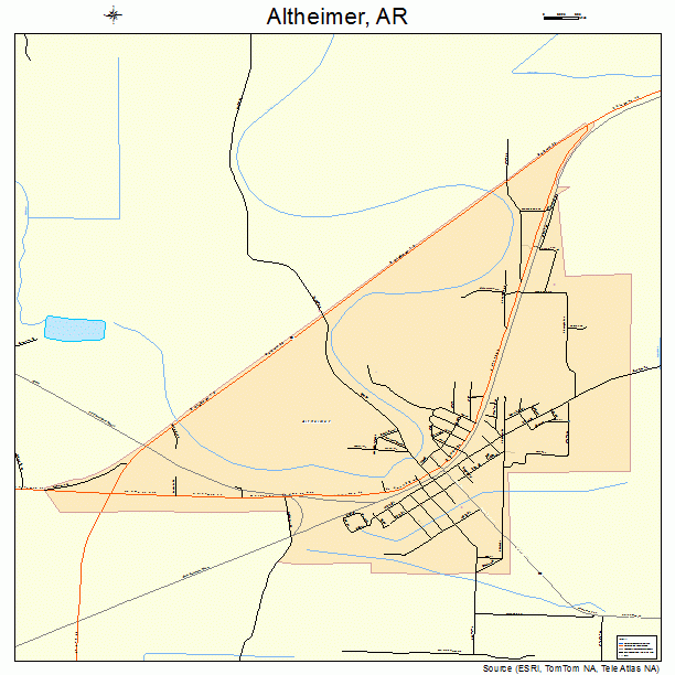Altheimer, AR street map