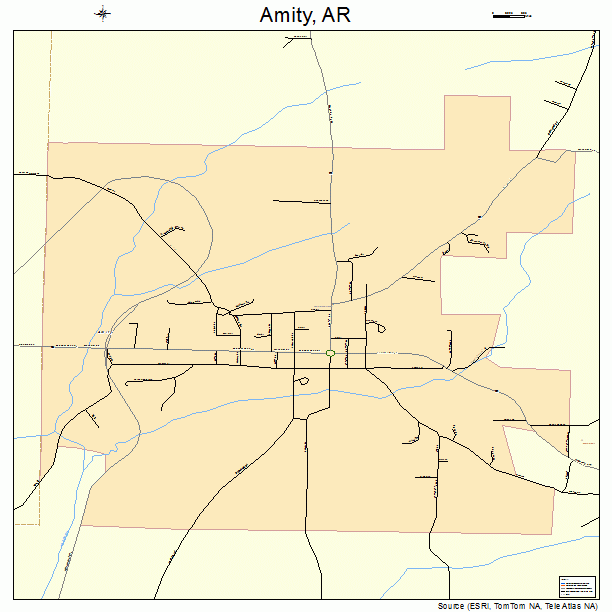 Amity, AR street map