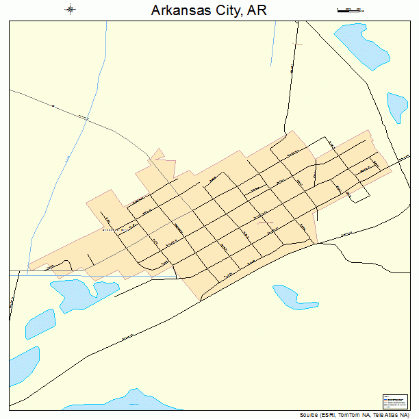 Arkansas City, AR street map