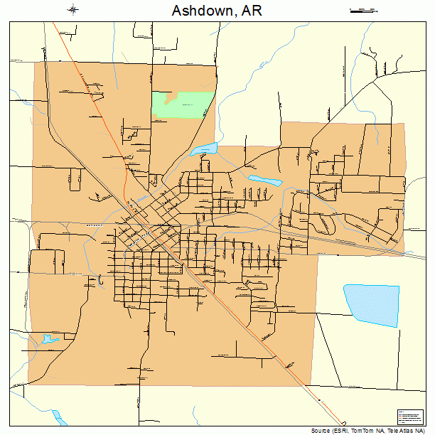 Ashdown, AR street map