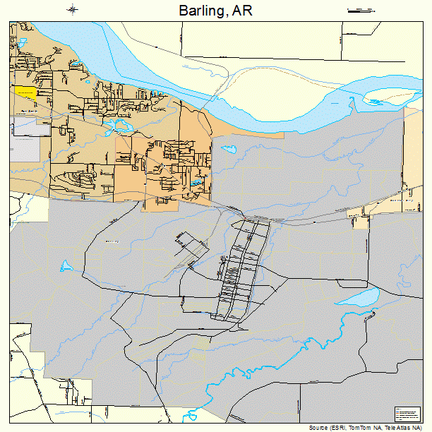 Barling, AR street map