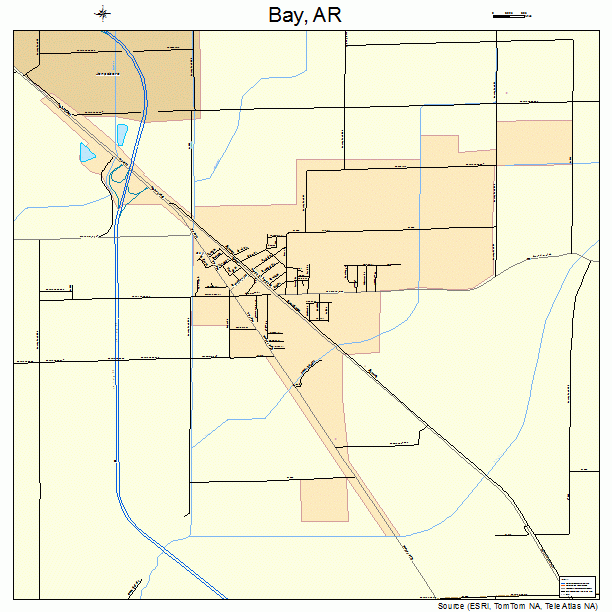 Bay, AR street map