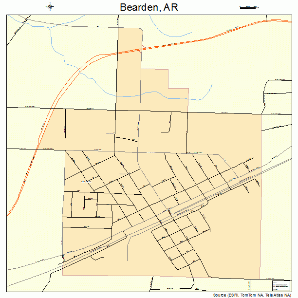 Bearden, AR street map