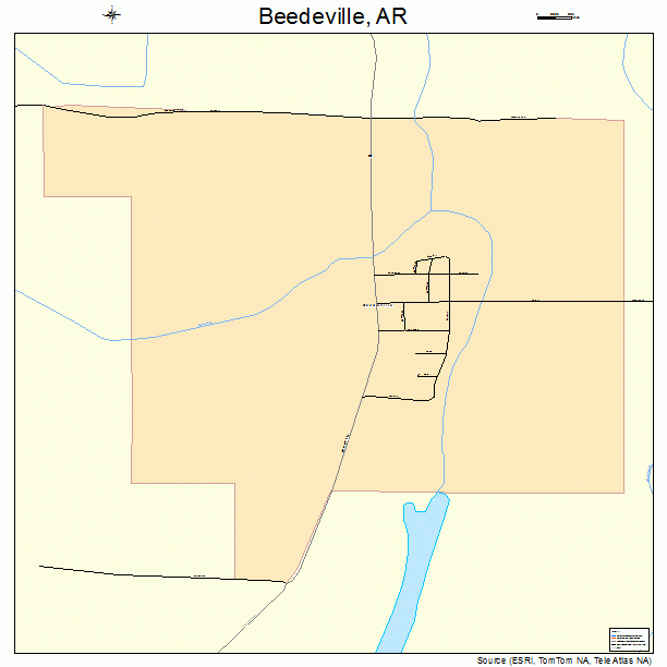 Beedeville, AR street map