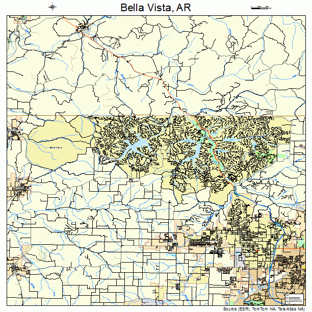 Bella Vista, AR street map