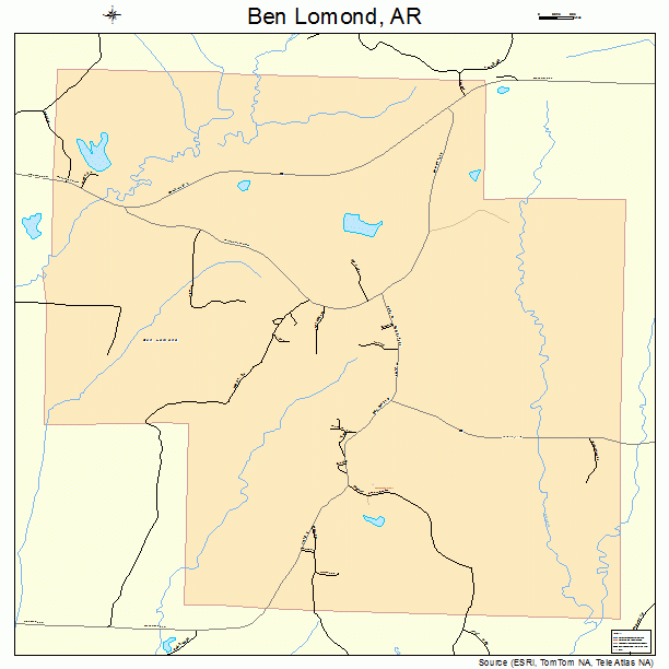 Ben Lomond, AR street map