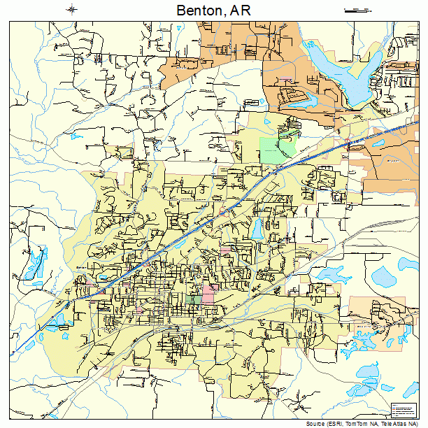 Benton, AR street map