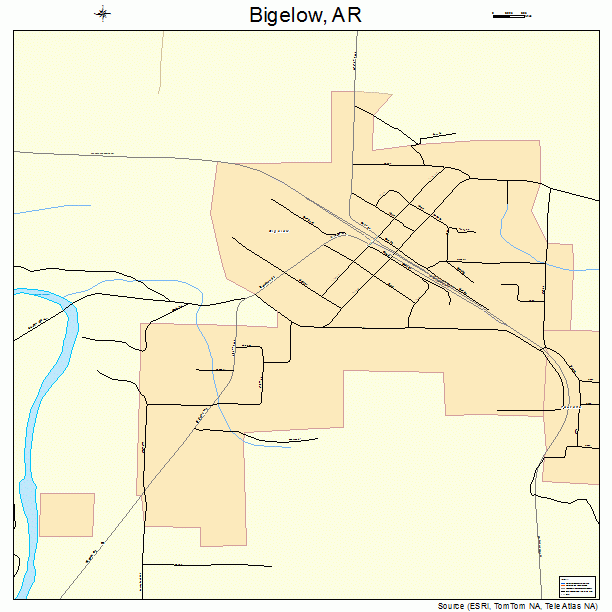 Bigelow, AR street map