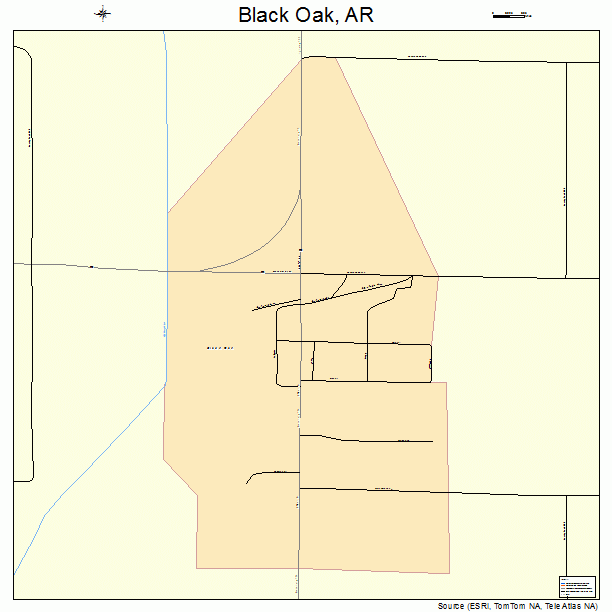 Black Oak, AR street map