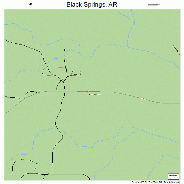 Black Springs, AR street map