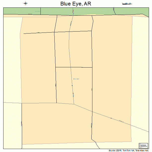 Blue Eye, AR street map