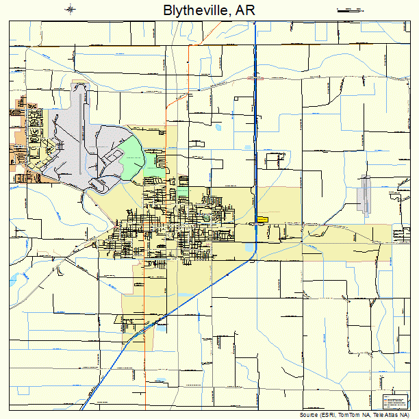 Blytheville, AR street map