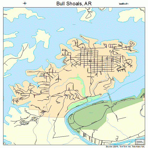 Bull Shoals, AR street map