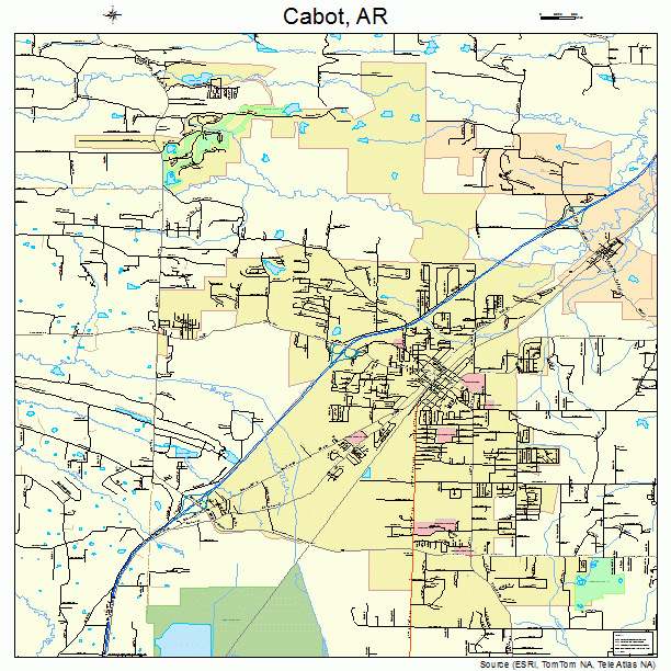 Cabot, AR street map