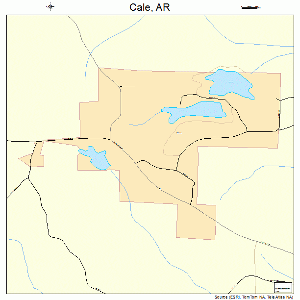 Cale, AR street map