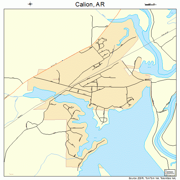 Calion, AR street map