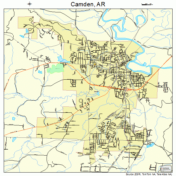 Camden, AR street map