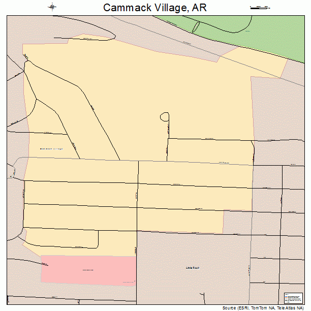 Cammack Village, AR street map