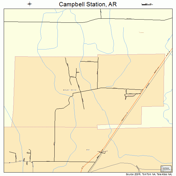 Campbell Station, AR street map
