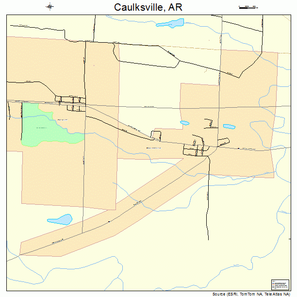 Caulksville, AR street map
