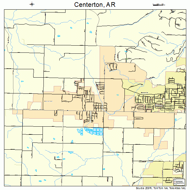 Centerton, AR street map