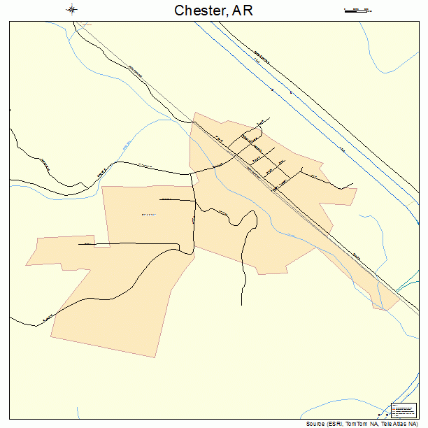 Chester, AR street map