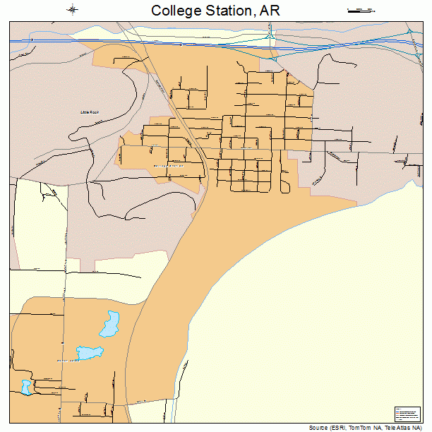 College Station, AR street map