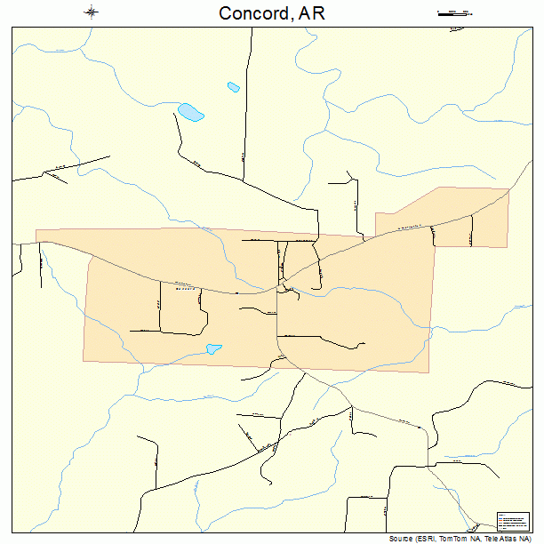 Concord, AR street map