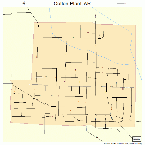 Cotton Plant, AR street map