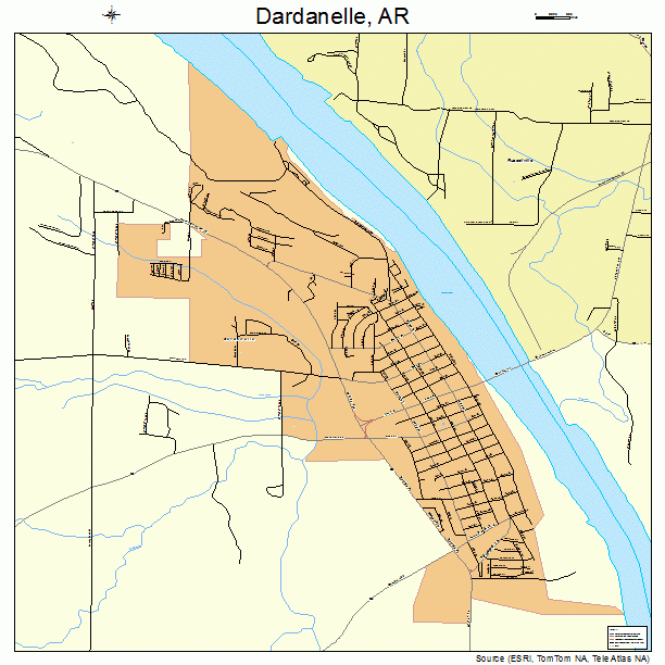 Dardanelle, AR street map