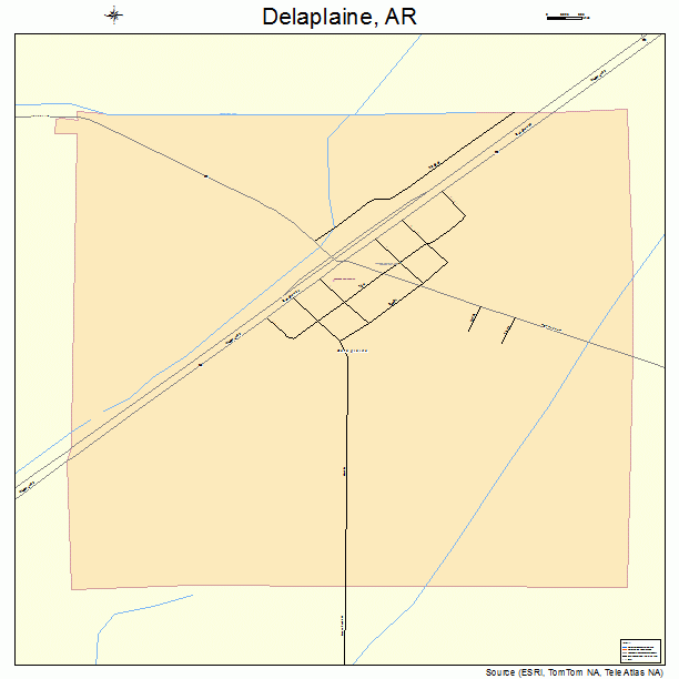 Delaplaine, AR street map
